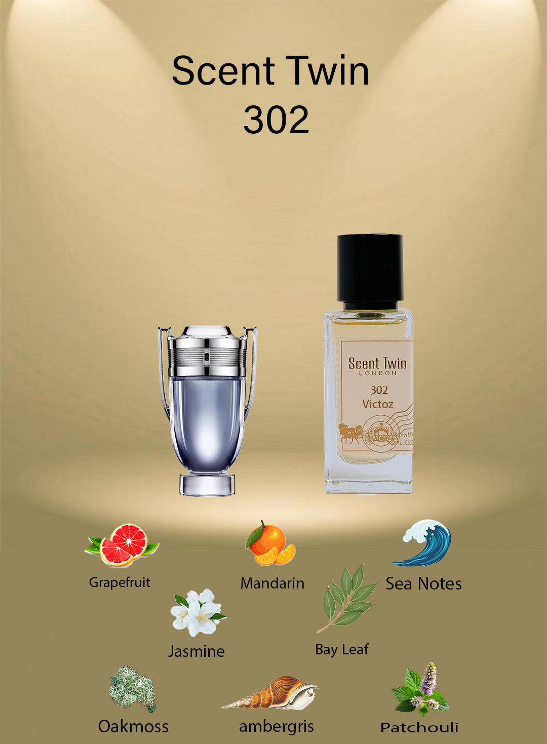 Scent Twin 302 - Victoz - Inspired by Invictus Paco Rabanne