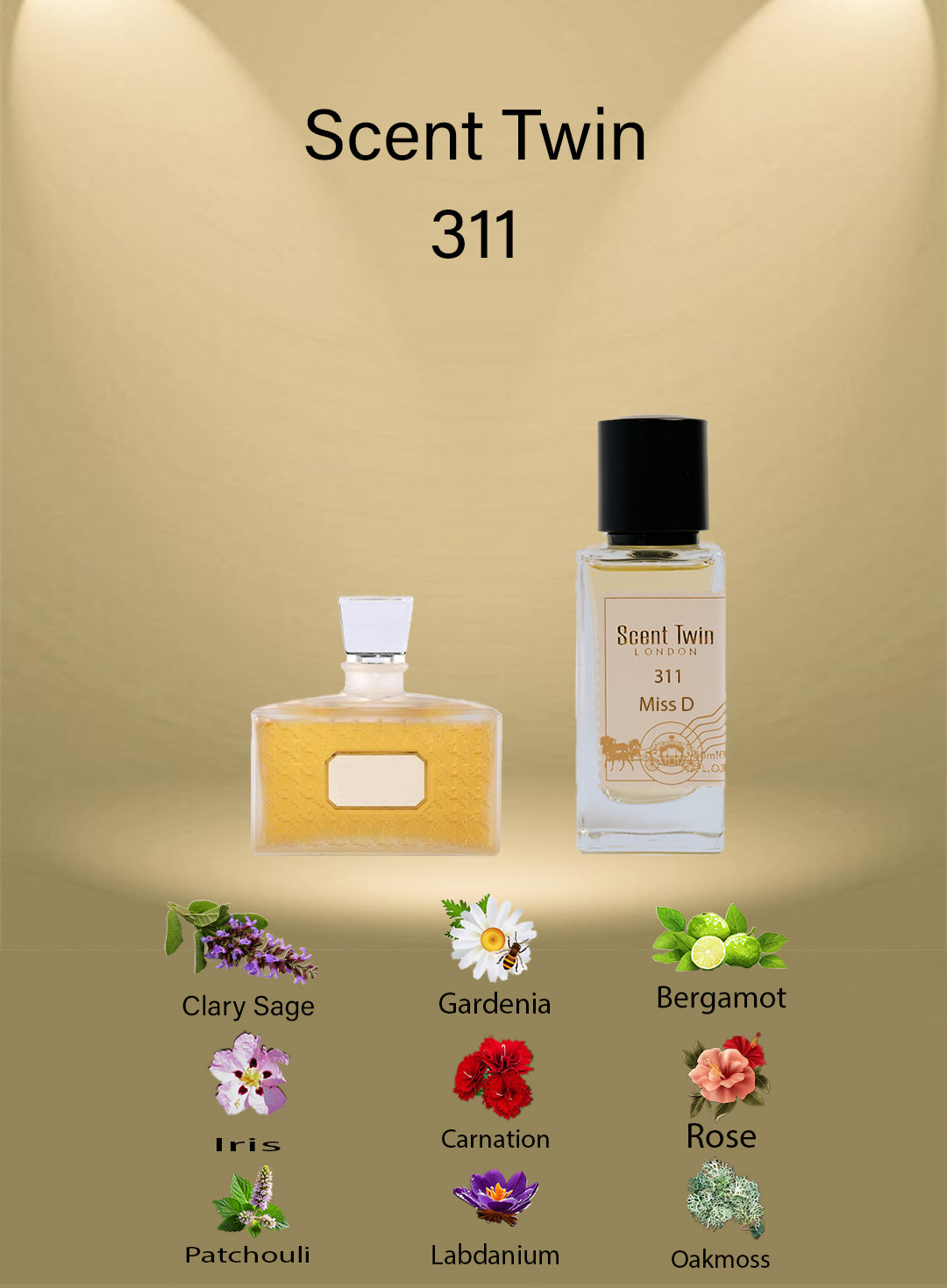 Scent Twin Miss D - 311 - Inspired by Miss Dior 1947