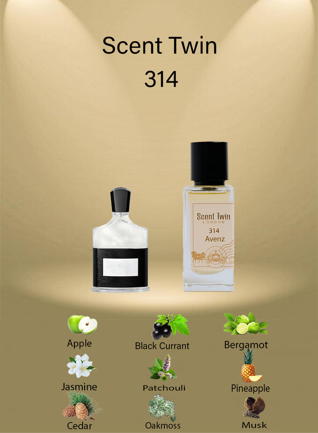 Scent Twin Avenz - 314 - Inspired by Aventus, Creed 2010