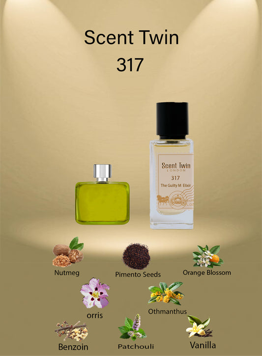 Scent Twin 317 - The Guilty M  Elixir - Inspired by Gucci Guilty Elixir De Parfum Pour Homme