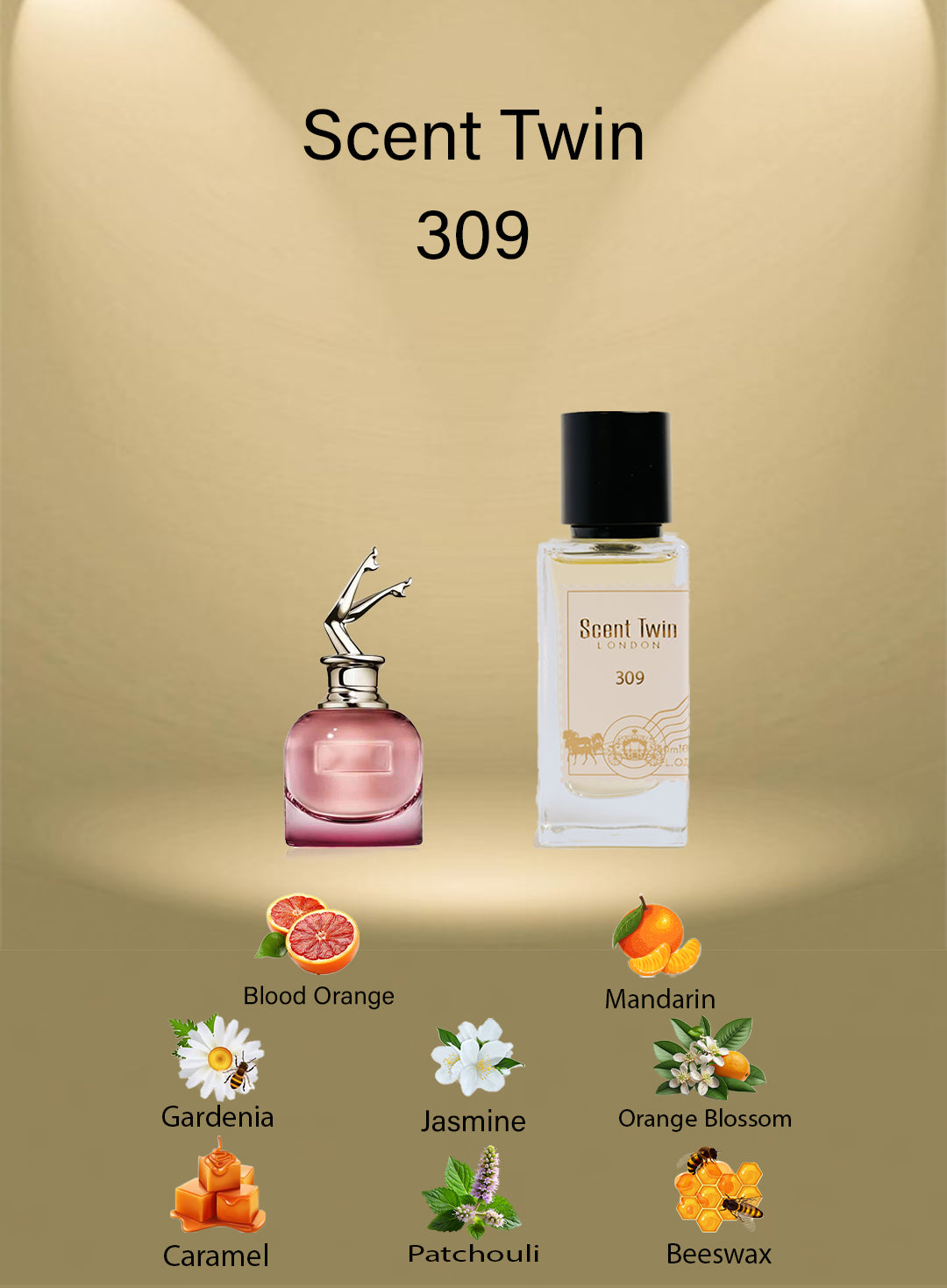 Scent Twin 309 - Inspired by Scandal, Jean Paul Gautier 2017